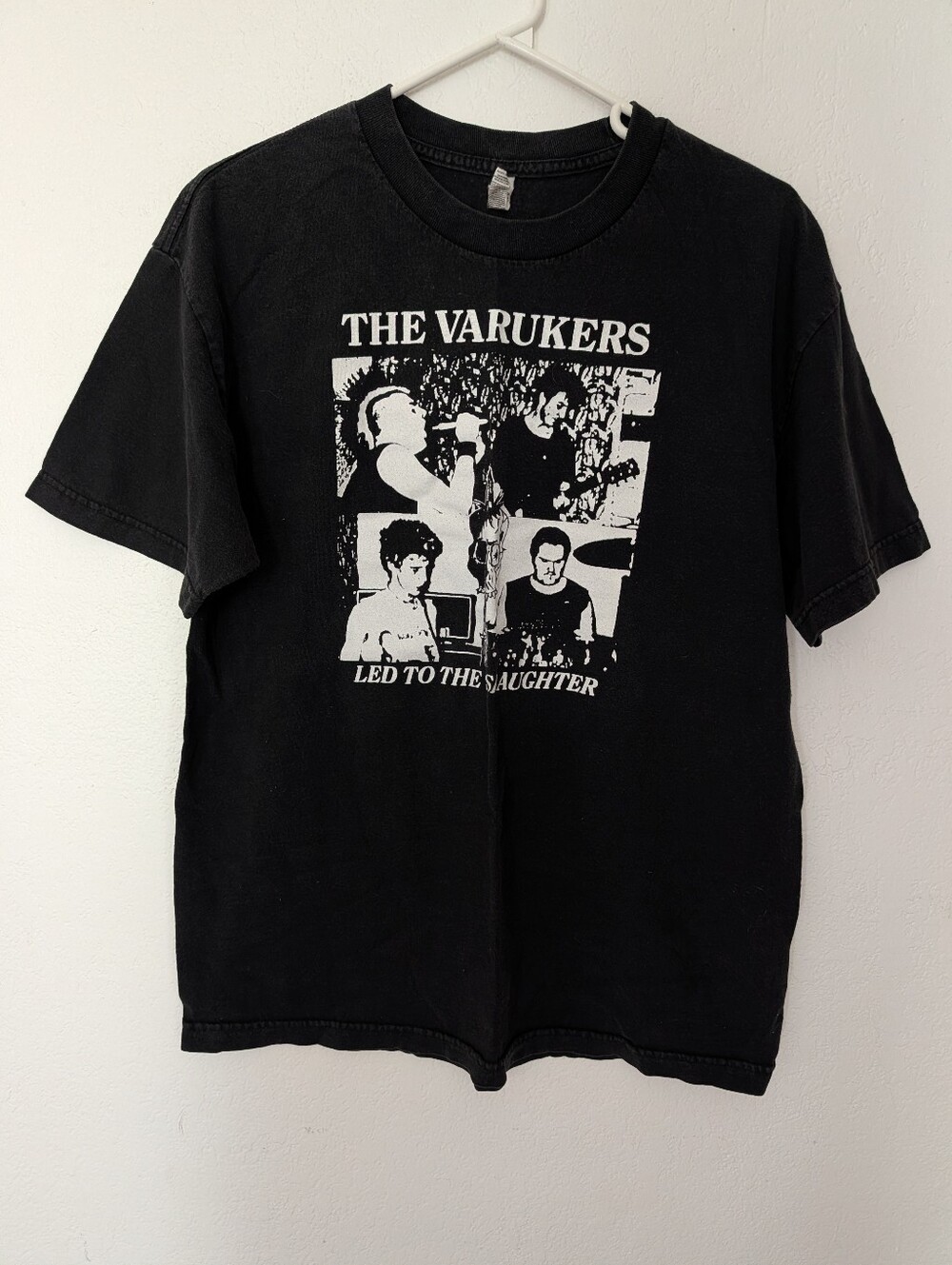 The Varukers Black T Shirt Size Large Pre Owned